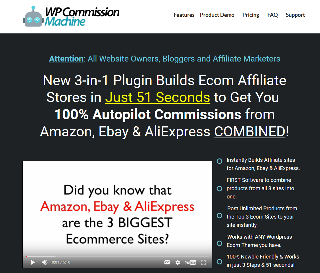 WP Commission Machine Review – Passive Income from Amazon Ebay ...